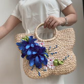 Butterfly Shaped Water Hyacinth Bag 2